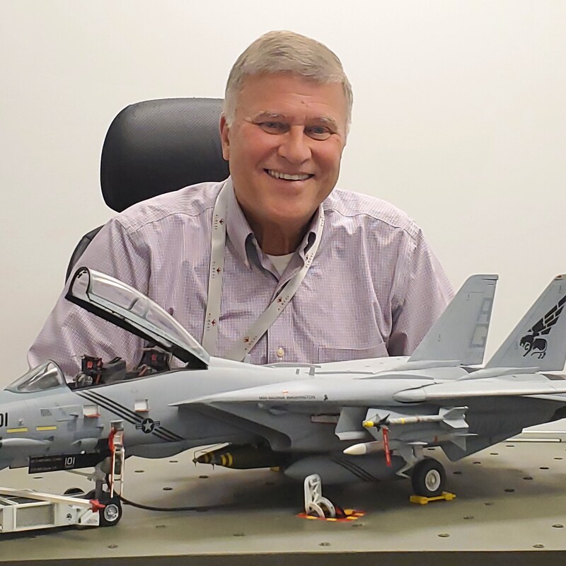 RAMD (ret.) Pete "Caps" Williams 1/32nd scale model of his CoC Bird.